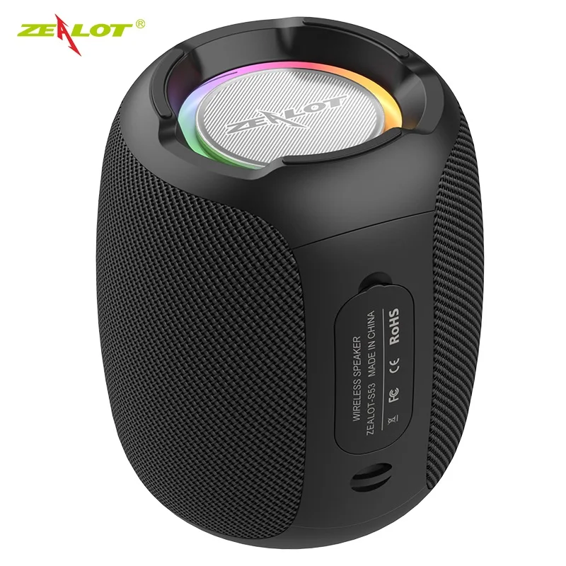 

ZEALOT Wireless Speakers Super Bass Portable Outdoor Waterproof Stereo Subwoofer Powerful 4400mAh Battery Audio Center Boombox