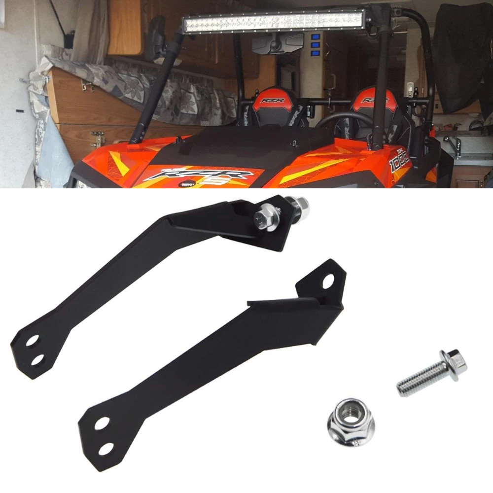 

Wsen For Polaris RZR 900 1000 Upper Roof Roll Bar Cage Mounting Brackets For 32â€ Straight/Curved LED Light Bar
