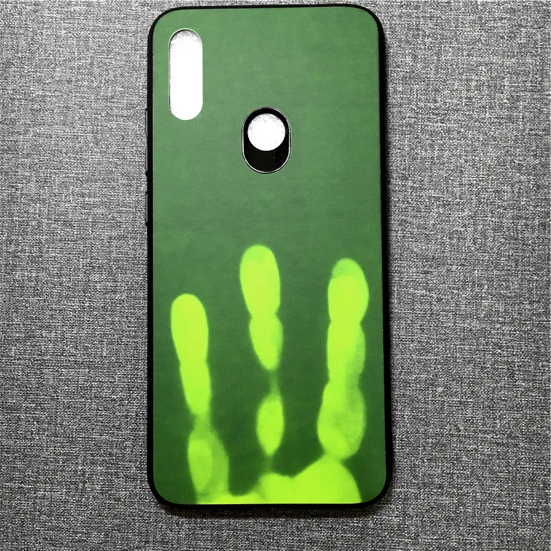 Thermal Induction Discolored Phone Case for Xiaomi8 SE Explorer Mi9 Mi Mix 2s Note3 6 Redmi7 6 Note6 Pro K20 TPU Back Cover - Цвет: Green