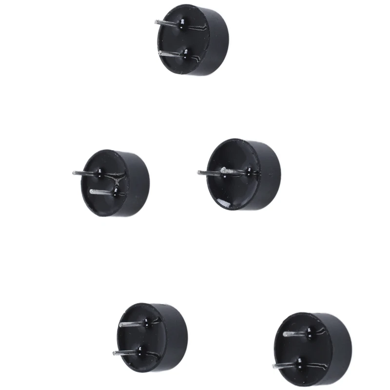 5 шт. непрерывного электронный гудок 2 контактный DC 3/5 V-9x4,2mm-черный