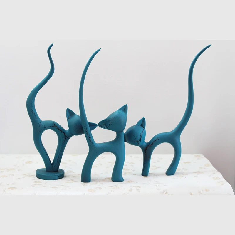 3 шт./лот скандинавские простые Роскошные резиновые украшения в виде кота