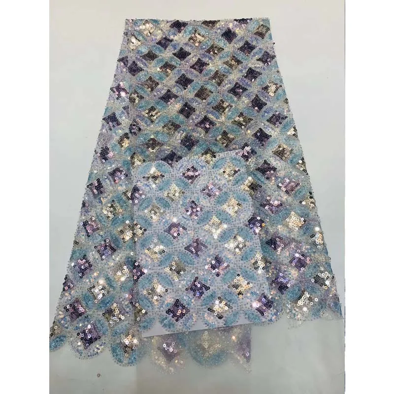 5 ярдов Новое поступление 2020 кружевная фатиновая ткань Африканский модный стиль