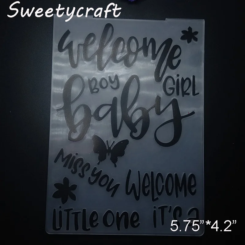 Детская пластиковая папка для тиснения с надписью Miss You сделай сам альбом