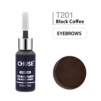chuse t201 black coffee microblading micro pigment permanent makeup tattoo ink cosmetic color passed sgs dermatest 12ml0 4fl oz