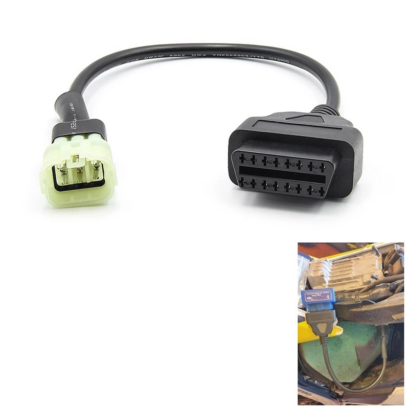 Кабель адаптера OBD2 с 6 контактами на 16 Диагностика неисправностей двигателя и