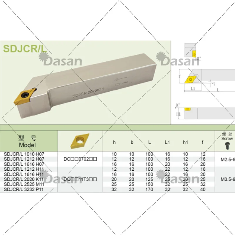 SDJCR1616H07 SDJCR1212H11 SDJCR1616H11 SDJCR2020K11 SDJCR SDJCL SDJCR2525 держатель токарного инструмента с ЧПУ
