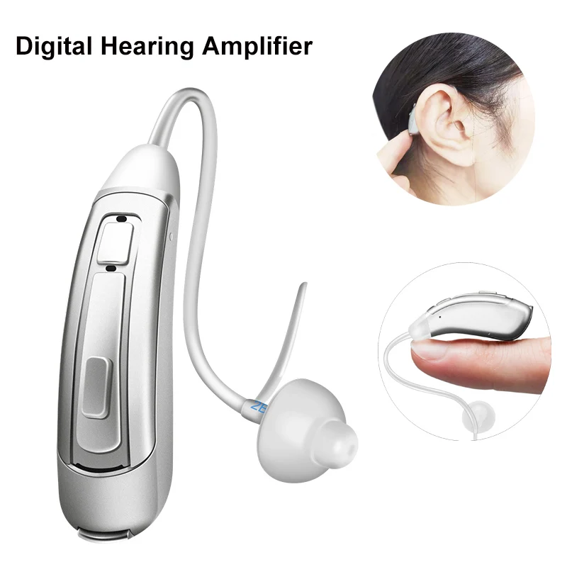 

Invisible Digital Hearing Amplifier For Seniors With Noise Cancelling Ear Headphones Wireless Sound Enhancer Hearing Aid Device
