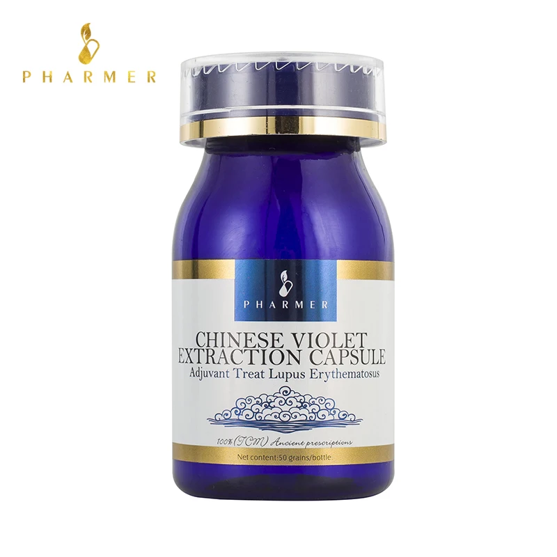

Pharmer Chinese Violet Extraction Capsule, Adjuvant Treat Lupus Erythematosus, Cure Some have exudation and Dermatitis