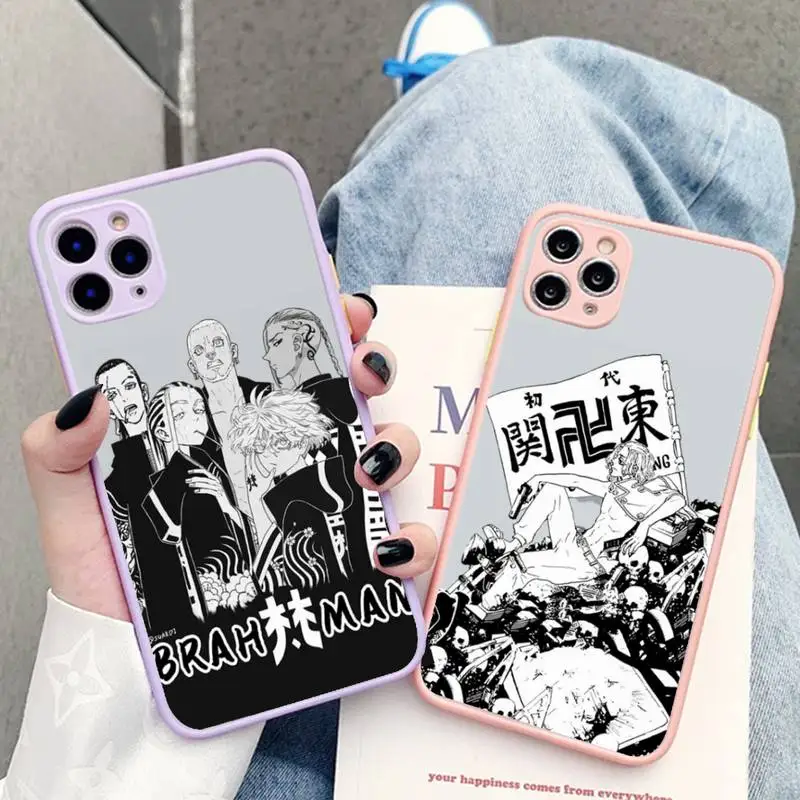 

Tokyo Revengers Avengers manjiro Phone Case for iPhone X XR XS 7 8 Plus 11 12 13 pro MAX 13mini Translucent Matte Shockproof
