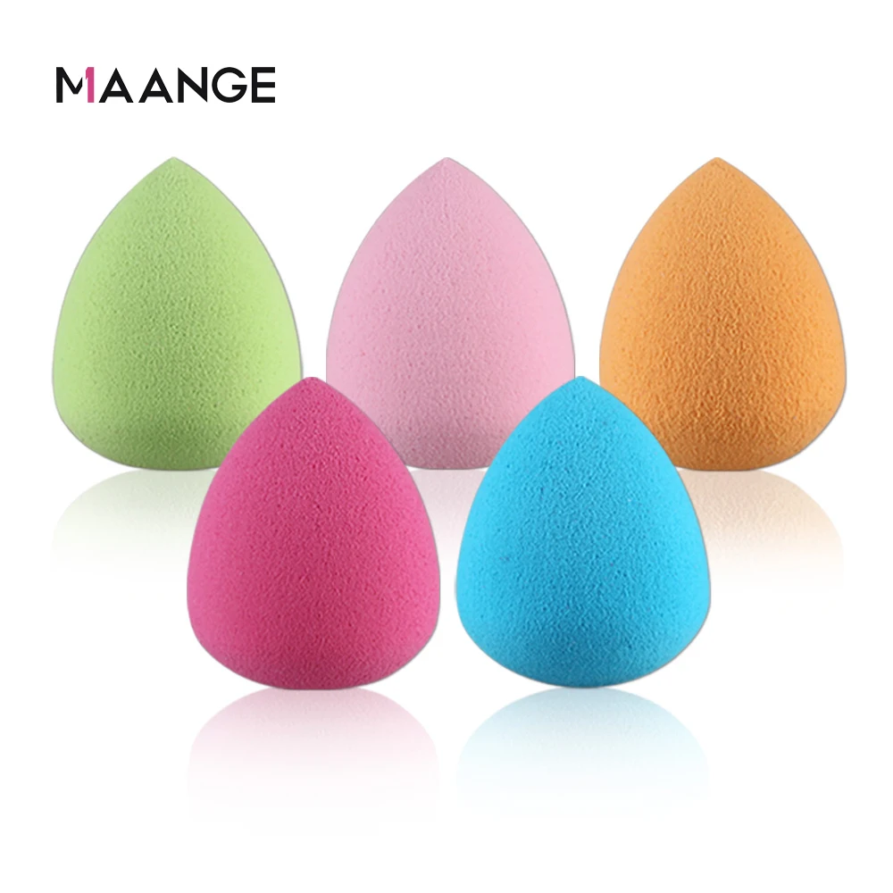 MAANGE 5 Pcs Макияж Губка-аппликатор макияжа мягкие губки для растушевки пудры