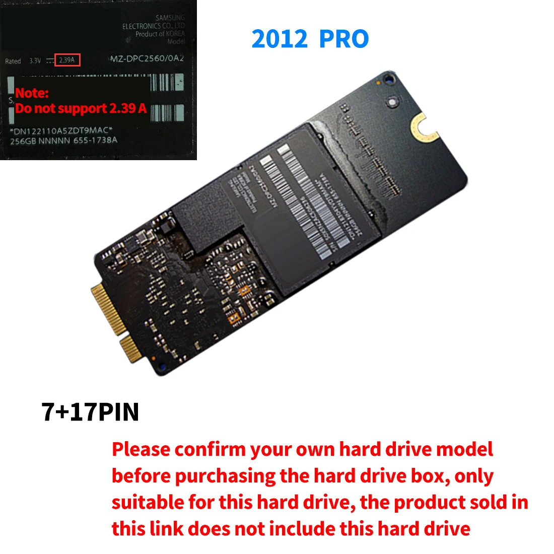 XT-XINTE SSD Portable Case USB 3.0 to 17+7 Pin Slot HDD Enclosure for 2012 MACBOOK PRO RETINA A1425 A1398 MC975 MC976 MD213