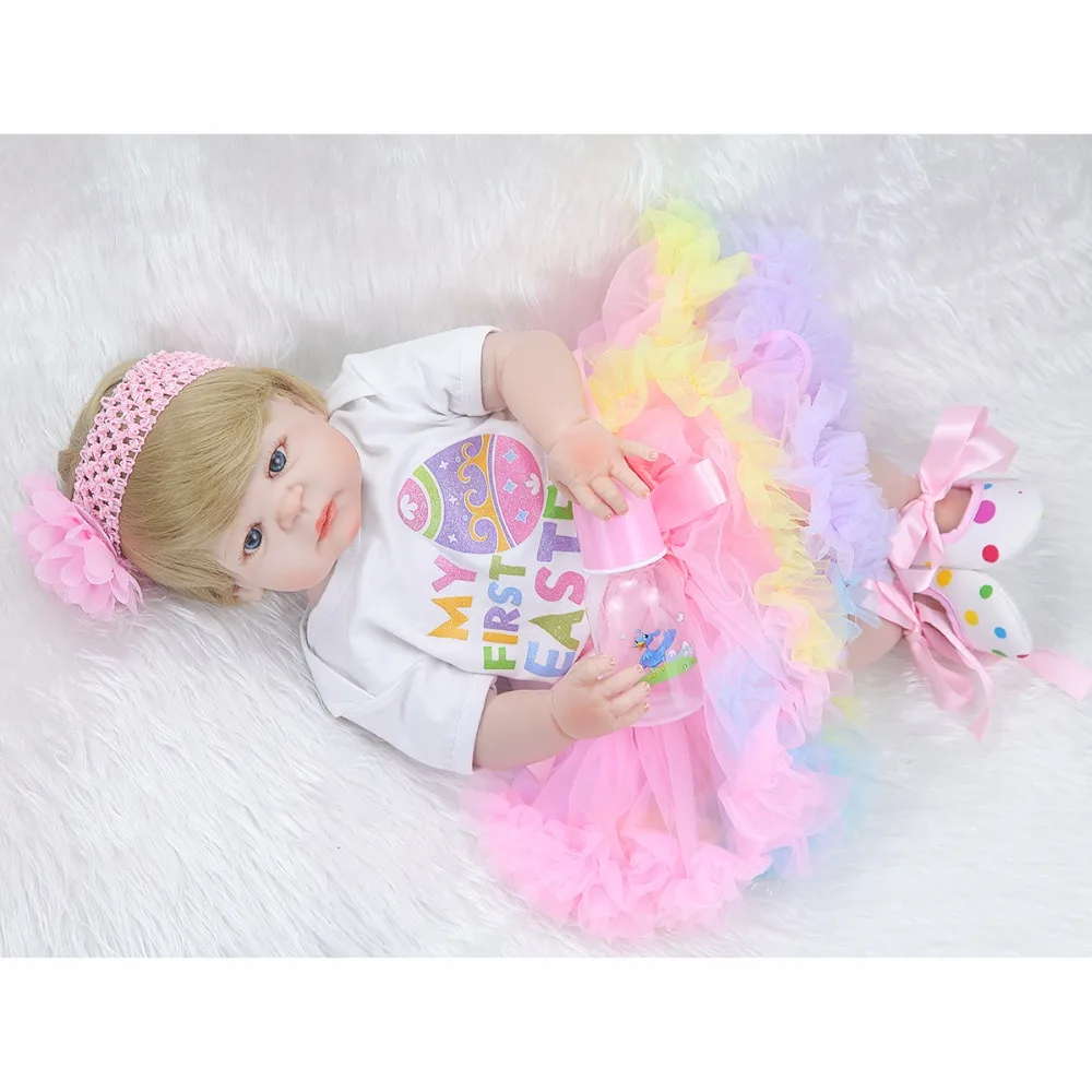 Куклы Новорожденные силиконовые 55 см реалистичные мягкие и удобные