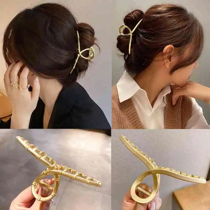 Шикарные металлические женские заколки для волос в Корейском стиле