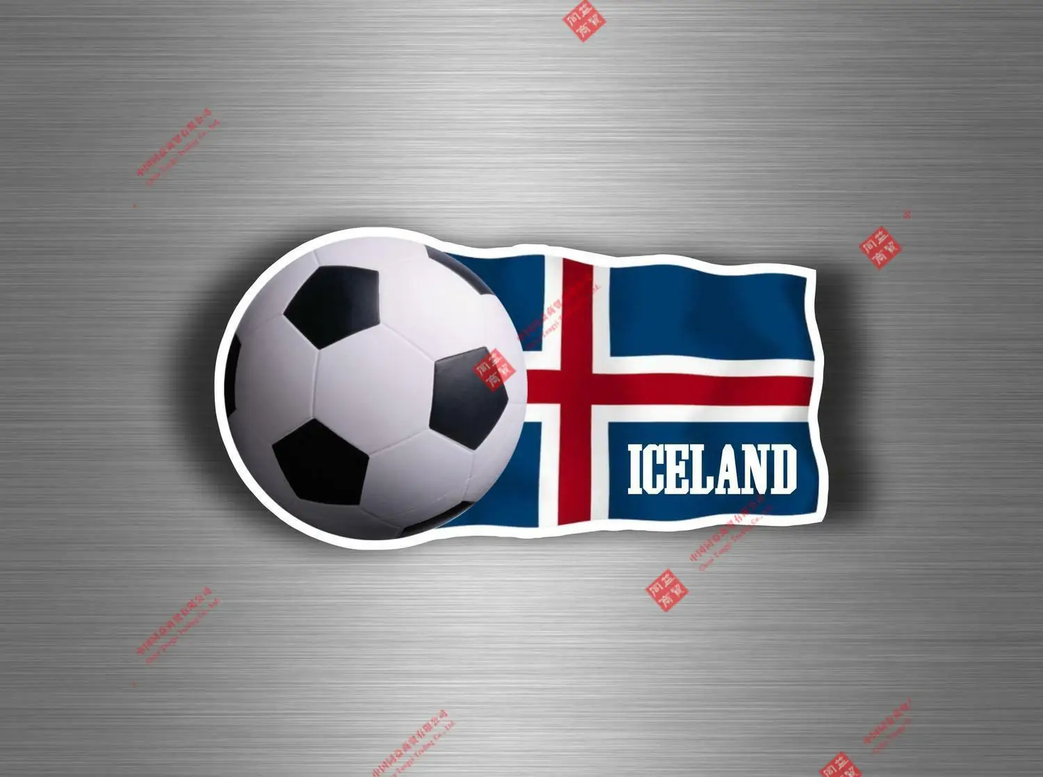 Лидер продаж индивидуальная наклейка флаг Исландия исландский футбол