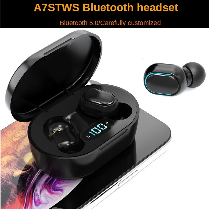 

A7S Tws Bluetooth 5.0 Wireless Earphones Touch Control Earbuds Waterproof 9D Stereo Earphone Sport Blutooth Headset Charging