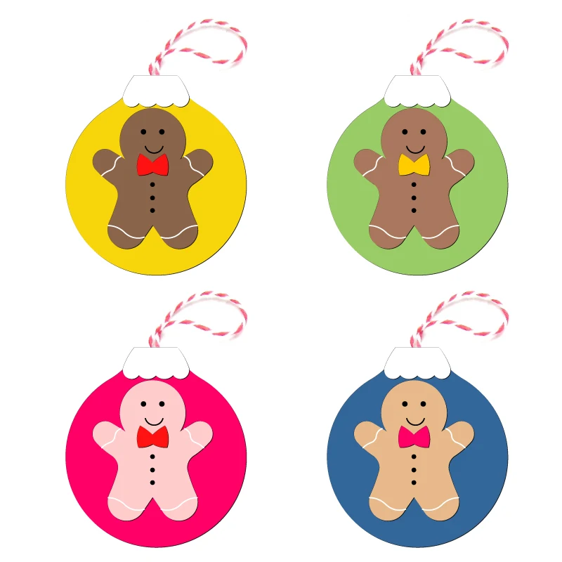 Новые рождественские подвесные деревянные под давлением Скрапбукинг C-799