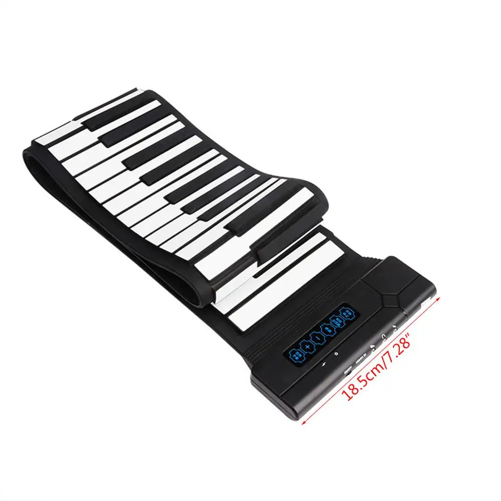 

Flexible 88 Keys Usb Flexible Roll Up Roll-Up Electronic Piano Keyboard Professional With Battery