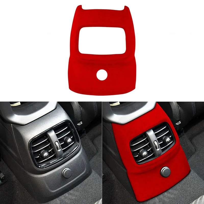 

Замшевый декоративный Чехол для автомобильного заднего выпускного отверстия, рамка, отделка, наклейка для BMW MINI COOPER F60 2018-2020, аксессуары для ...