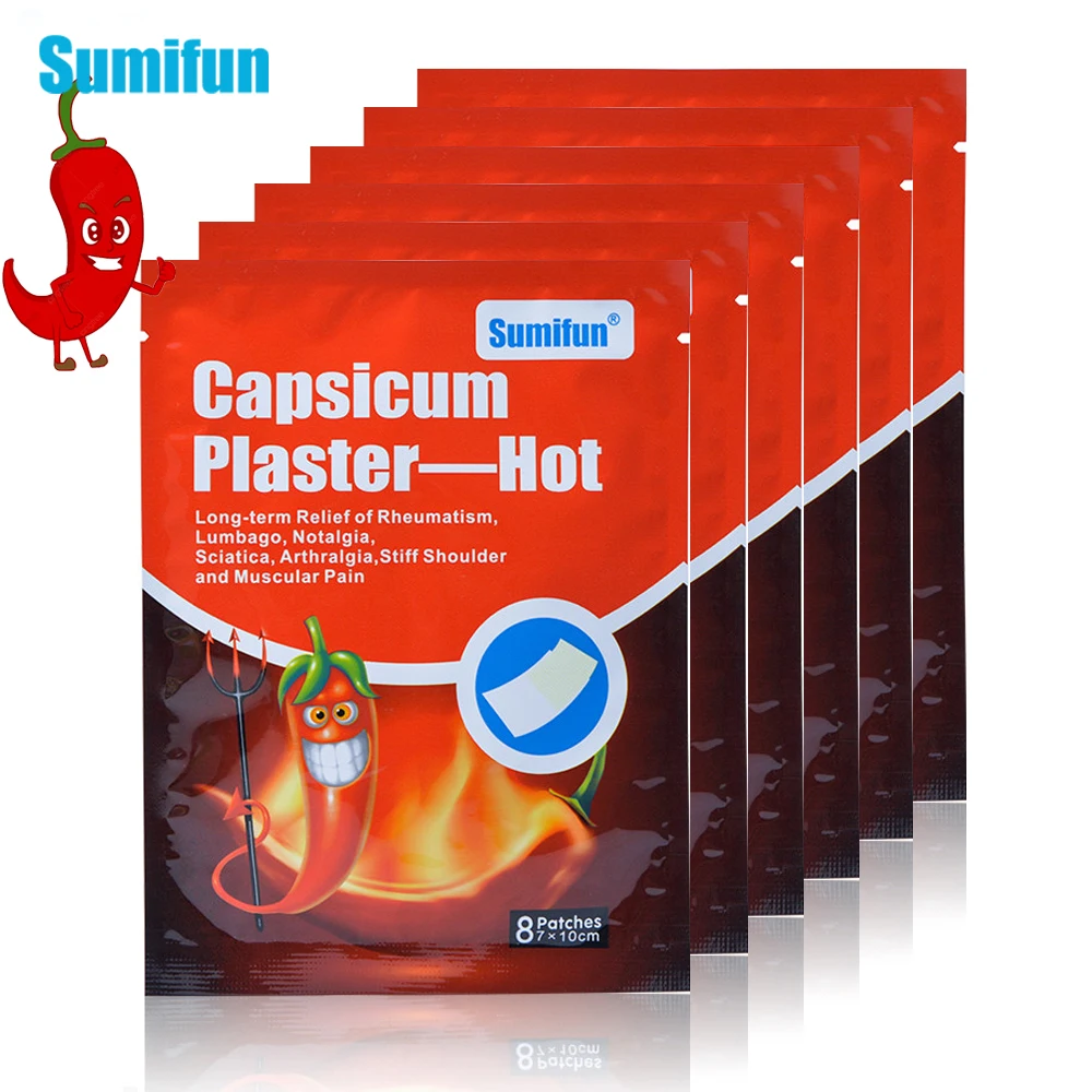 

40pcs Sumifun Pepper Hot Pain Relief Plaster Back/neck/shoulder Chinese Herbal Medical for Joint Arthritis Patches Health Care