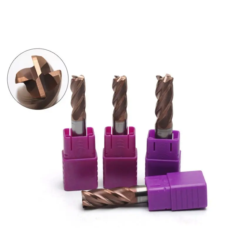 R0.2 R1 R0.5 1-12 мм HRC60 4 лопасти Для закругления уголков концевых фрез со сферическим
