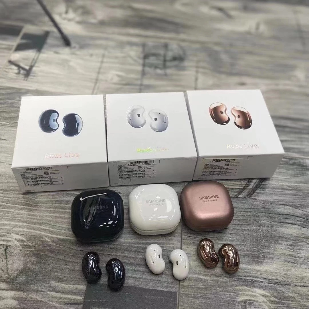 

Samsung - Bluetooth Headphones Earphones with Case Samsung Galaxy Buds Live R180 Wireless ANC Speaker Active Noise Reduction 01