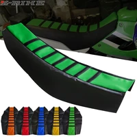 5 color ribbed rubber gripper soft seat cover for kawasaki kdx 200 220 250 400 420 450 klx 125 145 300r 400r 450r 650r kx450f