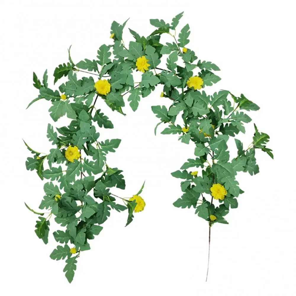 

55% Dropshipping!!170 cm artificial marguerite flower vine artificial plant vine green leaf home wall decoration