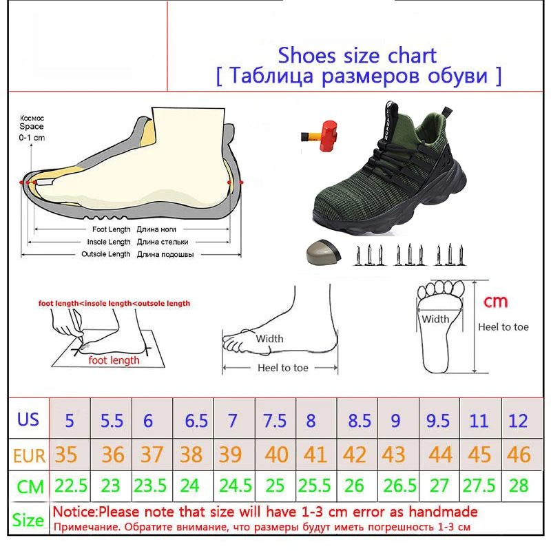 

Lightweight and comfortablefor work safety shoes non-slip steel toe cap wear resistant breathable work shoes