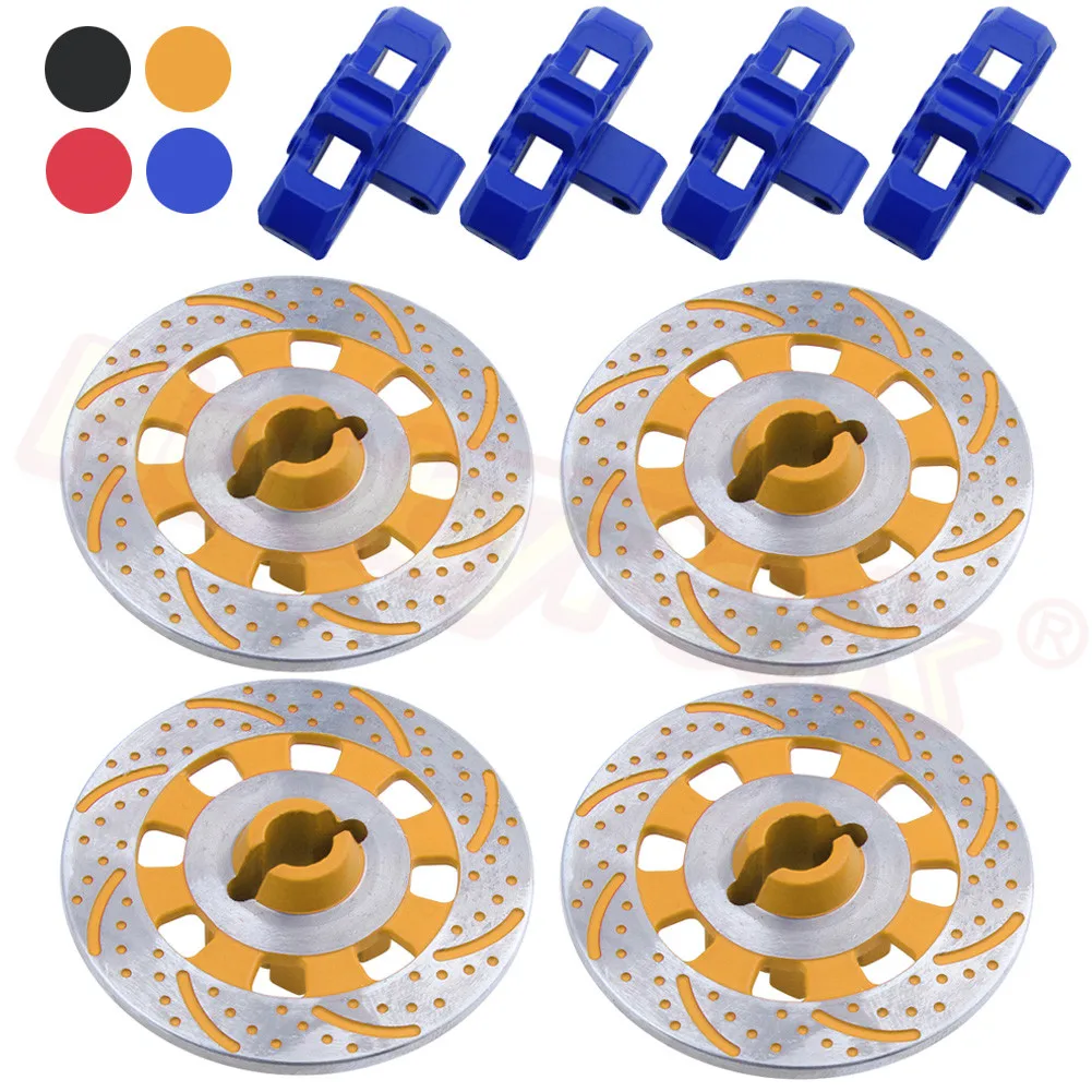 4 шт. 1/8 RC алюминиевый тормозной дисковый суппорт подходит для 17 мм шестигранные