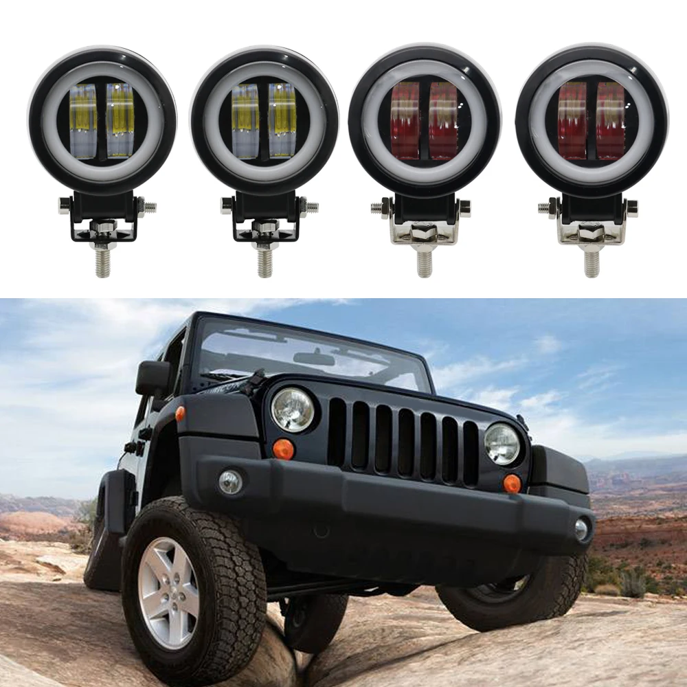 Водонепроницасветодиодный круглые светодиодные фары глаза ангела портативные