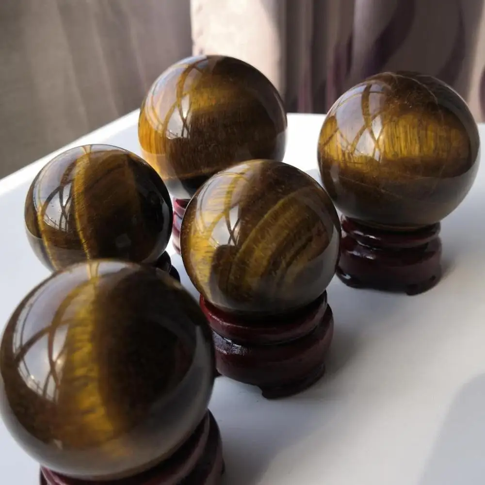 

1 шт. натуральный камень тигровый глаз Хрустальный шар минеральные камни образцы изделия из натуральных камней для украшения дома