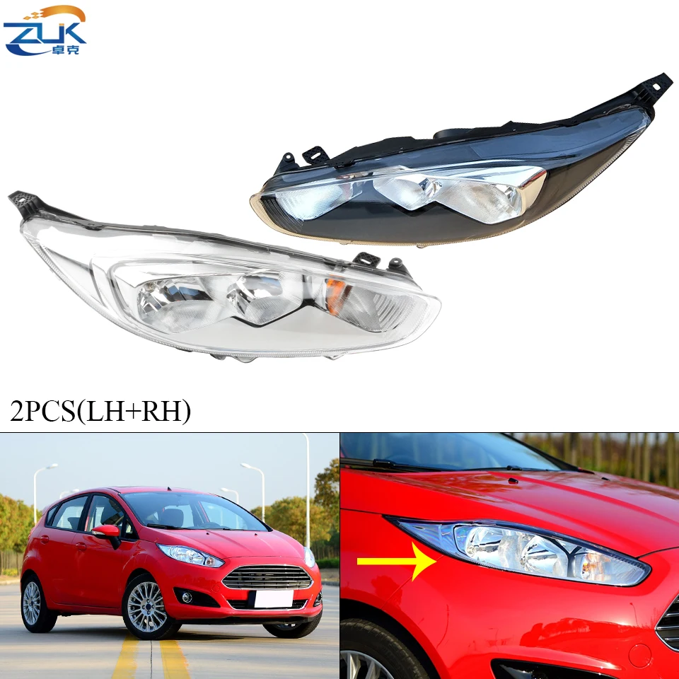ZUK 2 шт Высокое качество левый и правый спереди головной светильник лампа для форд