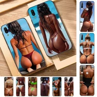yndfcnb ass butt beach sexy girls swimsuit bikini phone case for huawei y 6 9 7 5 8s prime 2019 2018 enjoy 7 plus