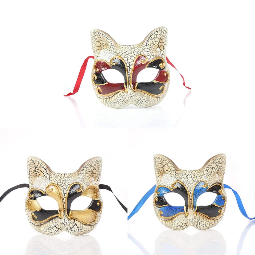 Милые уход за кожей лица Бал маскарад маска кошка музыкальный вечерние Mardi Gras