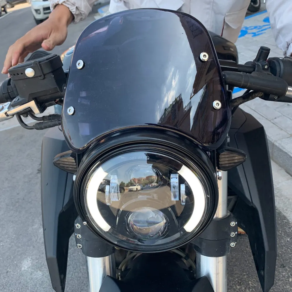 5 &quot-7&quot лобовое стекло для йамах XJ 400 600S утечки XJR 1200 мотоциклетные Ретро Cafe Racer