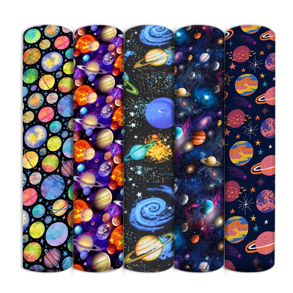 Планетарная Вселенная Полиэстеровая хлопчатобумажная ткань для шитья Женский