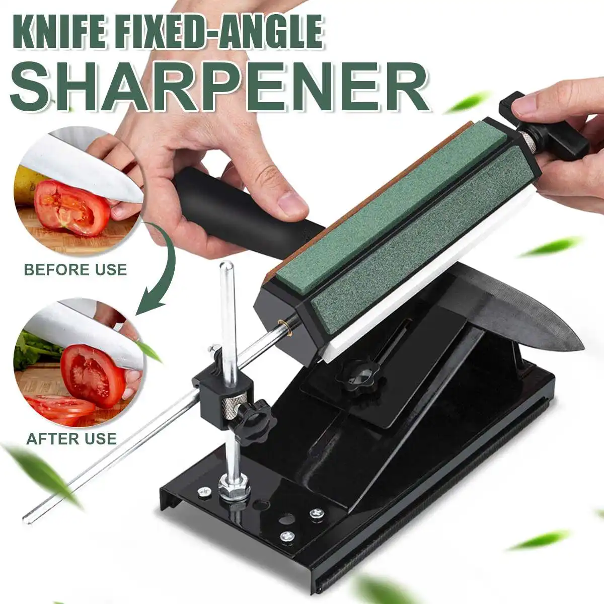 

Professional Stainless Steel Fixed Angle Sharpener Metal Material Knife Sharpening Polishing 80-3000 Grit 6PC Stones Whetstone