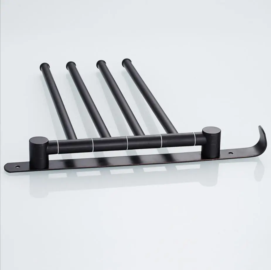 304 нержавеющая сталь черный полотенцесушитель вращающаяся стойка для Полотенец