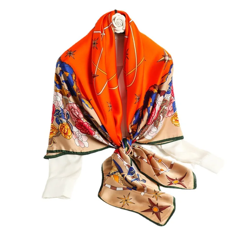 

Mulberry Scarf Women Silk Scarf Luxury Shawl Scarves Beach Cover-ups Bandana Hijabs Bufand de seda Foulard en soie solar playa