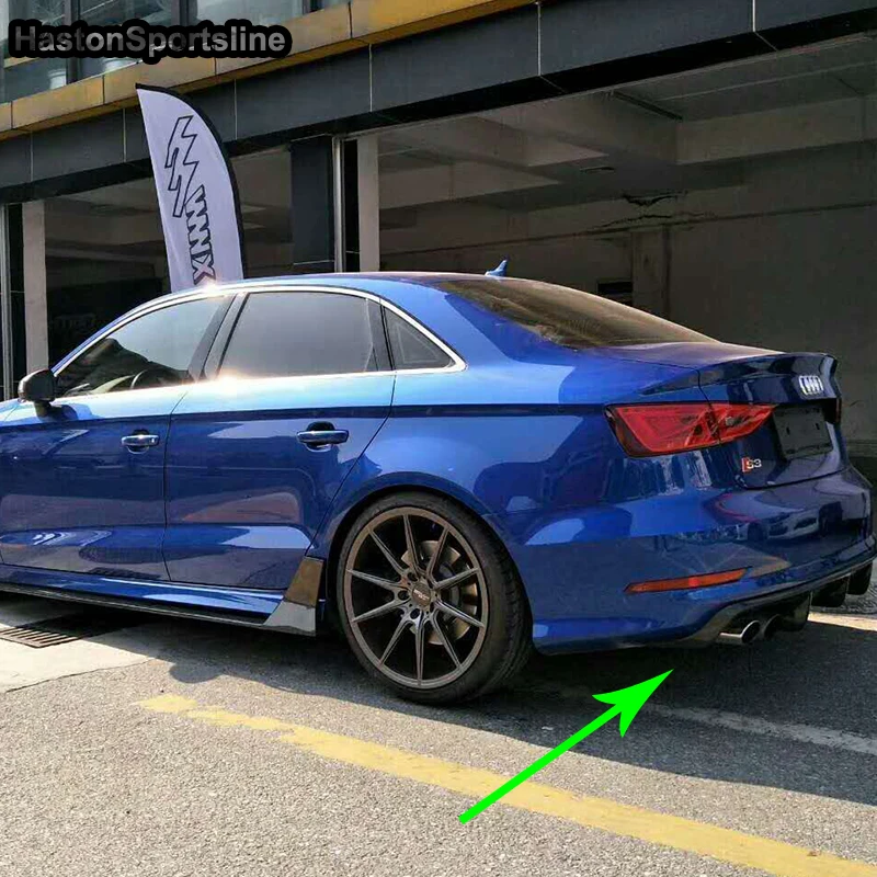 Задний диффузор для Audi A3 8V 2013 2016 из углеродного волокна спойлер губ только