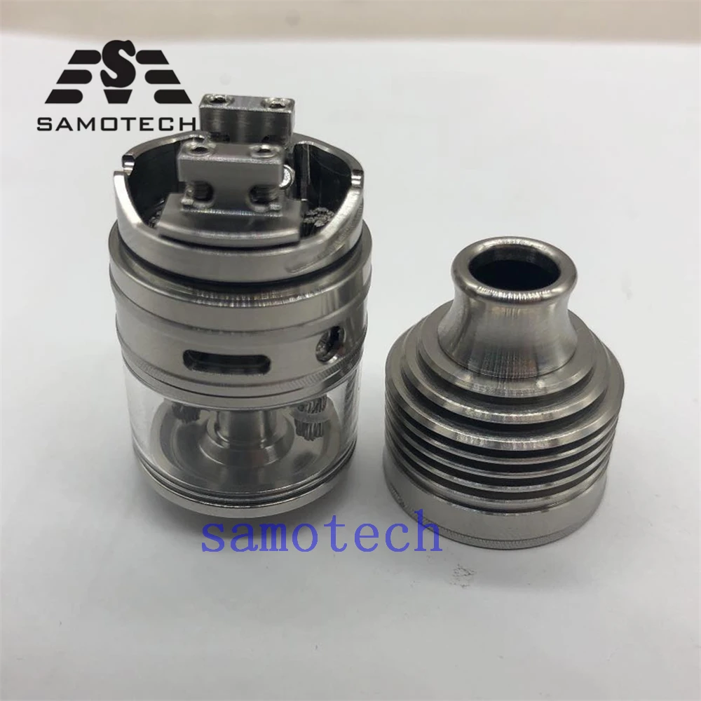 

YFTK style Taifun GX RDTA 316 SS rebuildable atomizer 23mm 3.5ML capacity Dual Coil vape tank vaporizer VS tauren RDTA BSKR v1.5