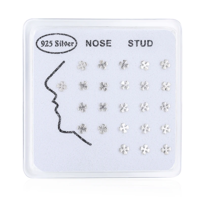 Кольцо в виде сердца из серебра 925 пробы 24 шт./компл.|Украшения для волос броши и