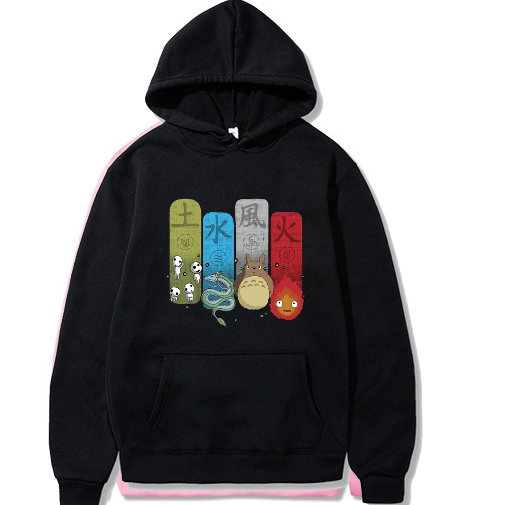 

Totoro Hoodie Anime Sweatshirt Long Sleeves Loose Men's and Women's Casual Clothes
