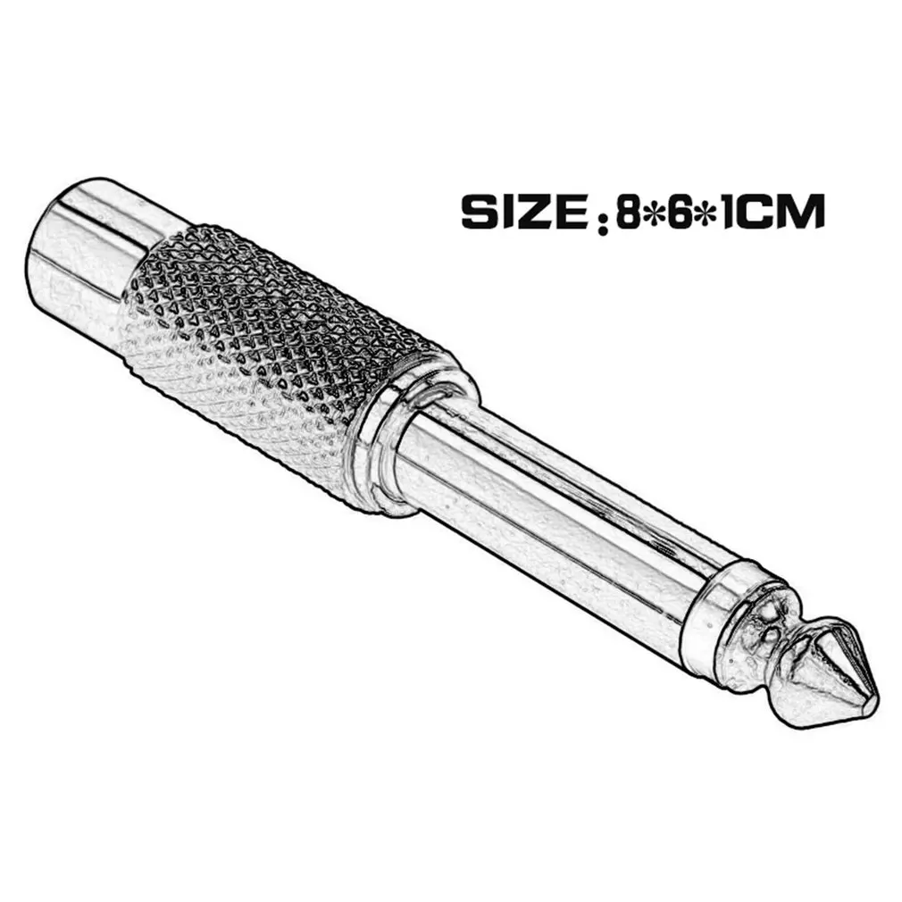 2x6 35 мм 1/4 &quotмоно Штекерный разъем для RCA Женский штекер аудио адаптер кабель