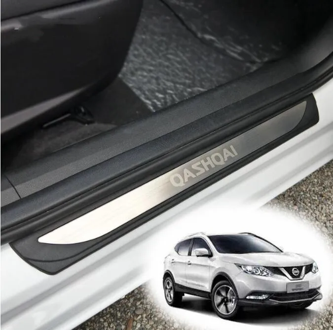 

Stainless steel 4pcs/lot Door Sill Covers scuff plate guards protection For Nissan Qashqai J11 2016- 2020 Car Accessories