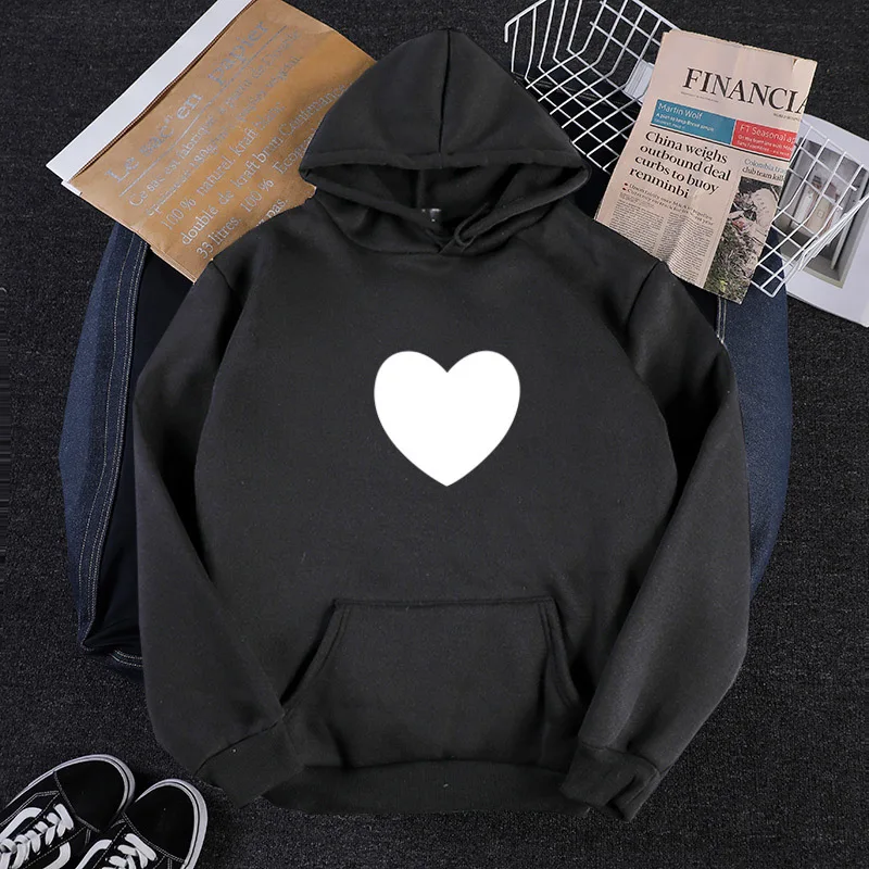 Female Harajuku Hooded Sweats Long Sleeve Women's Solid Color Teens Girls Funny Letter Oversized Hoodies Women Sweatshirts