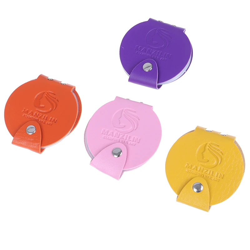 4 цвета из искусственной кожи пластины для штамповки ногтей сумка Папка 24 слота