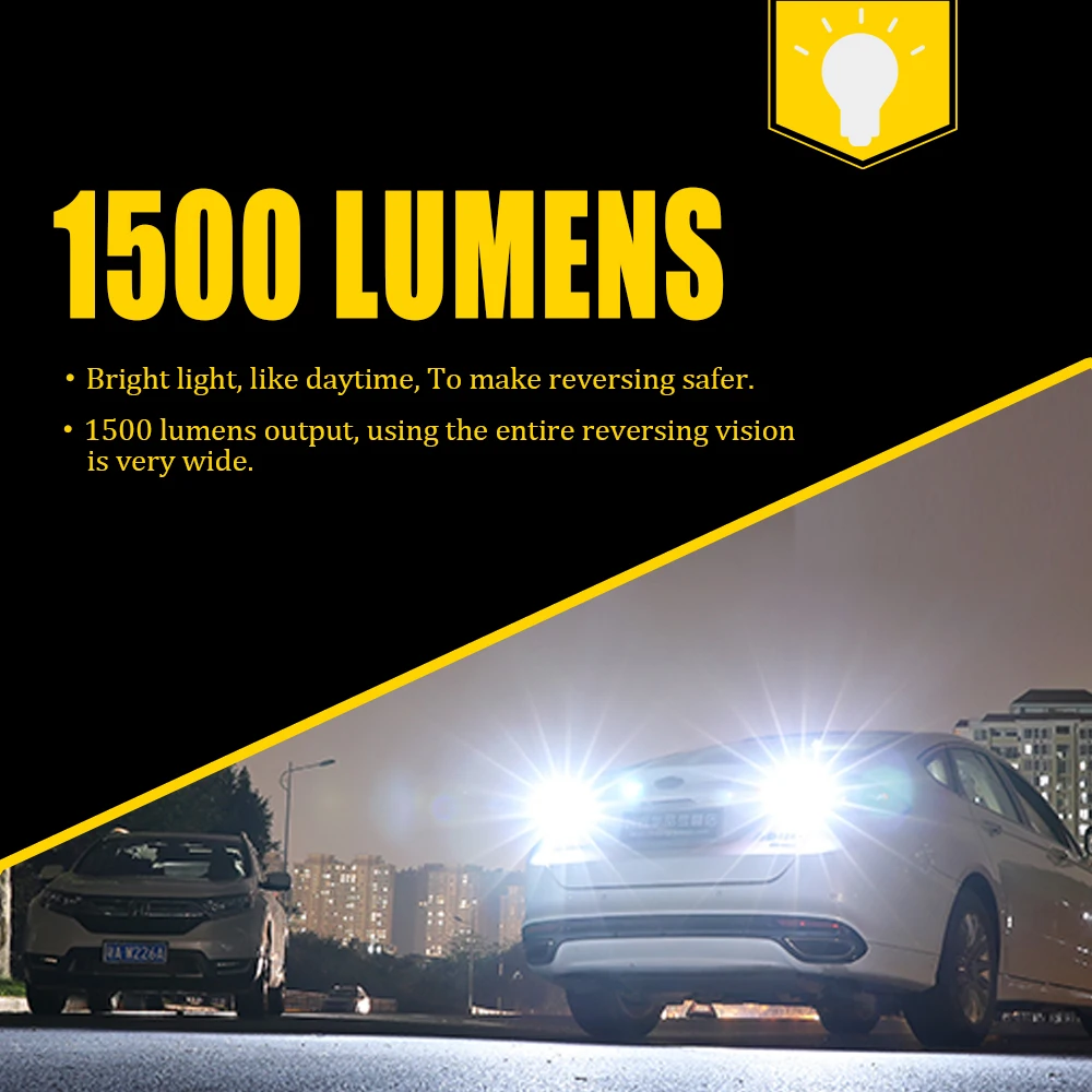 

BMTxms 2x W16W T15 LED Bulbs Canbus OBC Error Free LED Backup Light 921 912 W16W LED Bulbs Car Reverse Lamp Super Bright