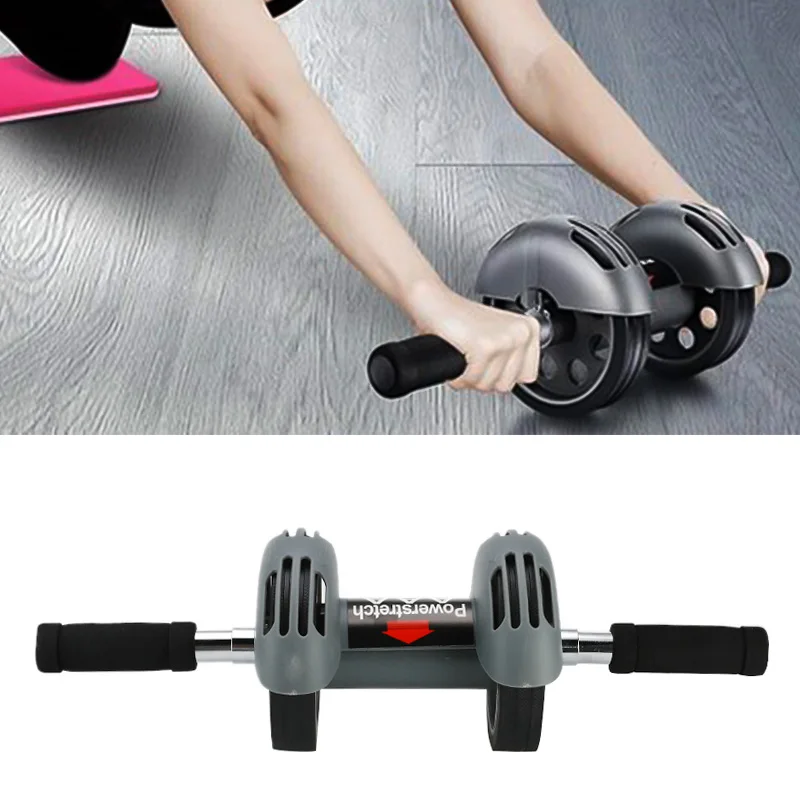 Автоматический абдоминальный ролик Ab с ковриком мышечный тренажер без шума