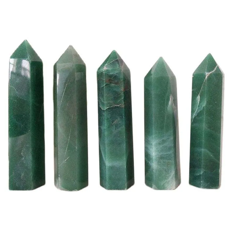 

Natural Aventurine Stone Obelisk Quartz Crystal Tower Reiki Healing Wand Point Powerful Witchcraft Energy Mineral Crystal Gifts